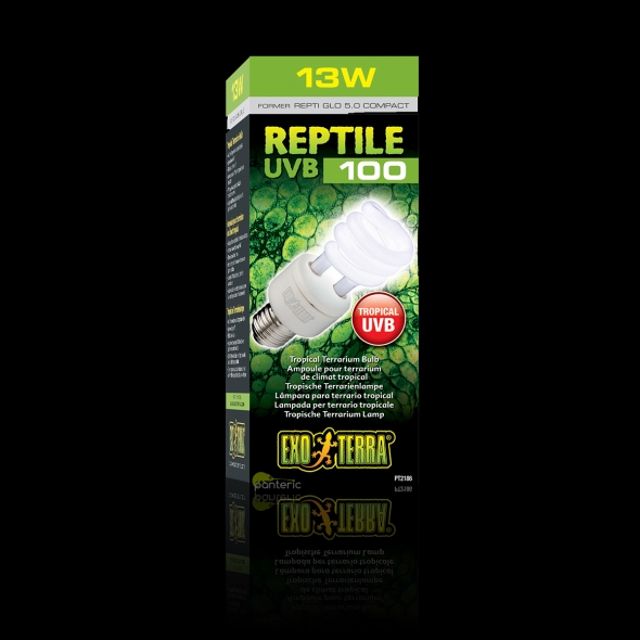 Лампа Exo-Terra Reptile UVB100 (Repti Glo 5.0 Compact), 13Вт