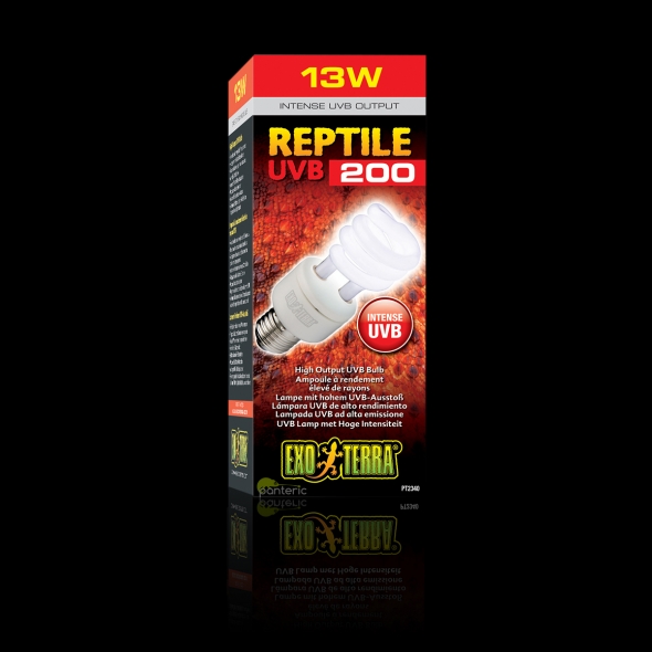 Лампа Exo-Terra Reptile UVB200 (Repti Glo 200 Compact), 13Вт
