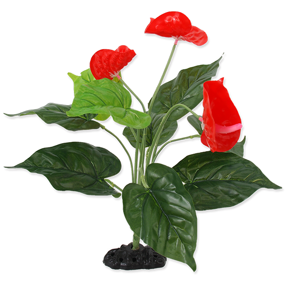 Растение пластиковое Антуриум цветущий Repti Planet - фото - 1