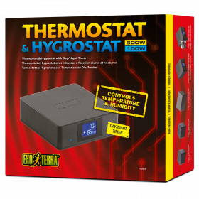 Термостат + гигростат с таймером ДЕНЬ/НОЧЬ Hagen Exo-Terra Thermostat до 600/100W - фото - 2