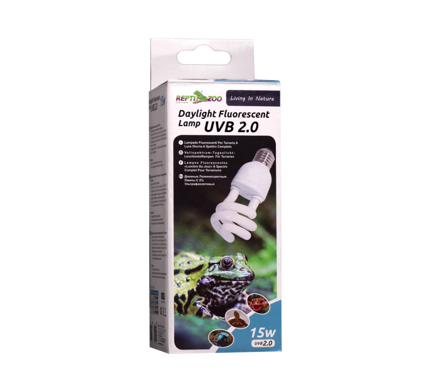 Лампа ReptiZoo UVB 2.0 15 Вт
